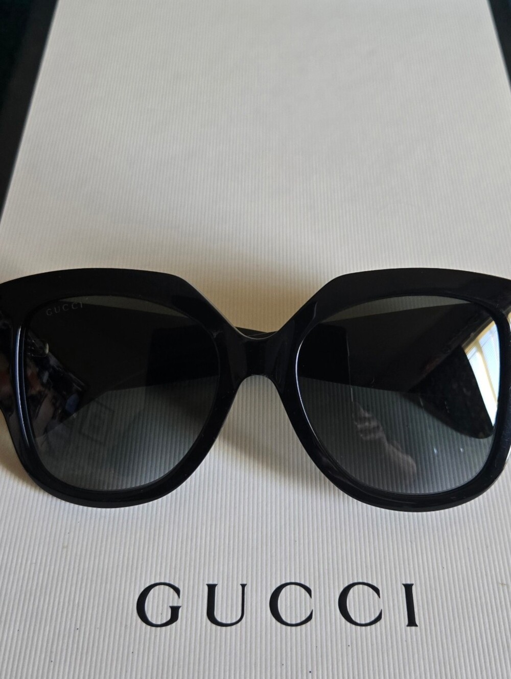 Gucci GG0435S 001 Oversized "Coin" Sunglasses